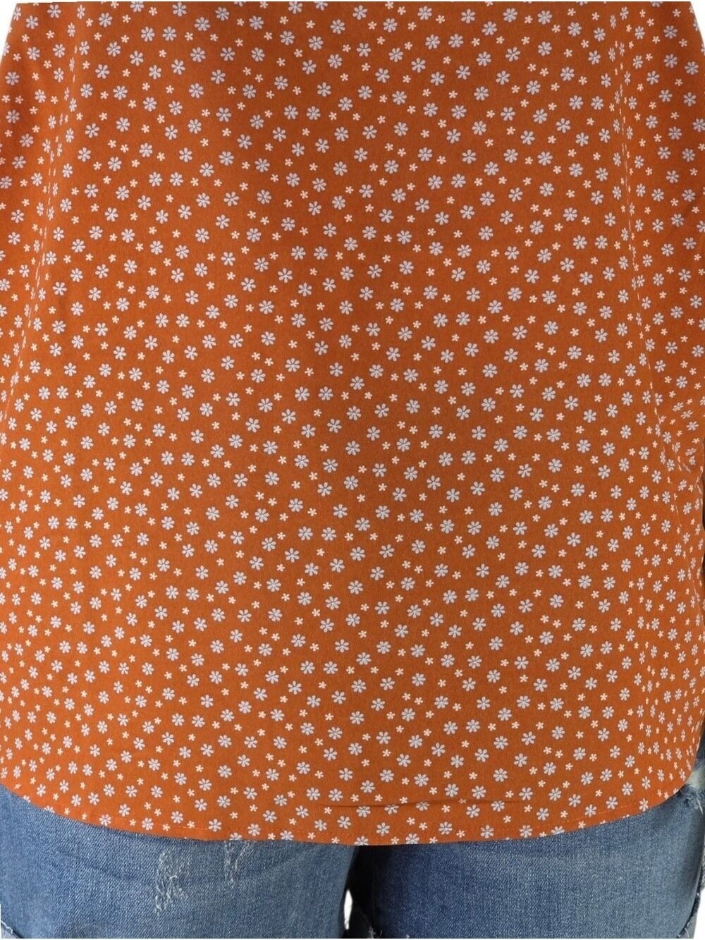 Levi’s Rust Orange Ditsy Floral Tie Back Cami Top 3X NWT - Picture 6 of 11